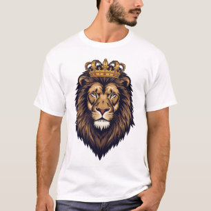 Regal Lion Crown Emblem T-Shirt