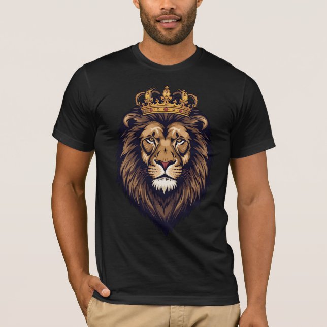 Regal Lion Crown Emblem T-Shirt (Front)