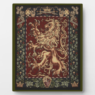 Regal Lion Tapestry Plaque