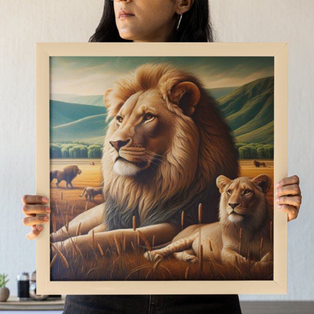 Regal Lions Roaming Poster (Creator Uploaded)