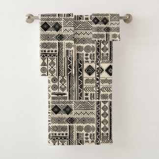 Regal Modern Mudcloth Design Bath Towel Set