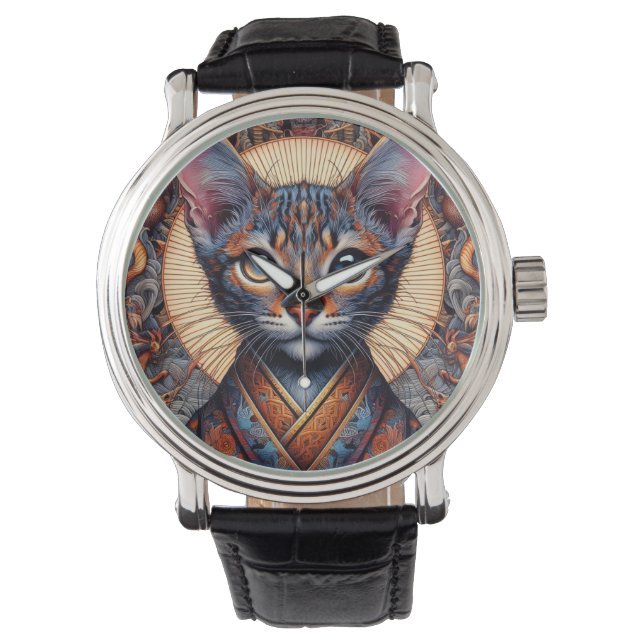 Regal Mythic ornate fantasy feline Planner Watch (Front)