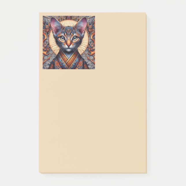 Regal Mythic ornate fantasy feline  Post-it Notes (Front)