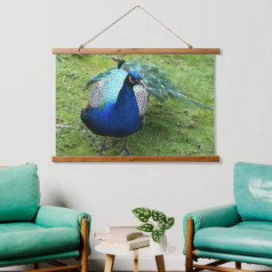 Regal Peacock Power Tapestry