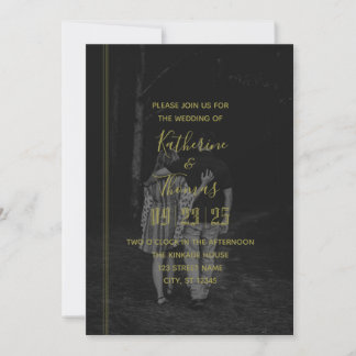 Regal Photo Wedding Invitation