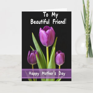Regal Purple Mothers Day Card