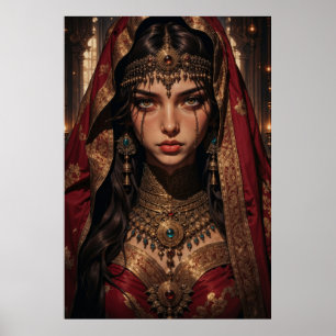 Regal Queen of Shadows Wall Art