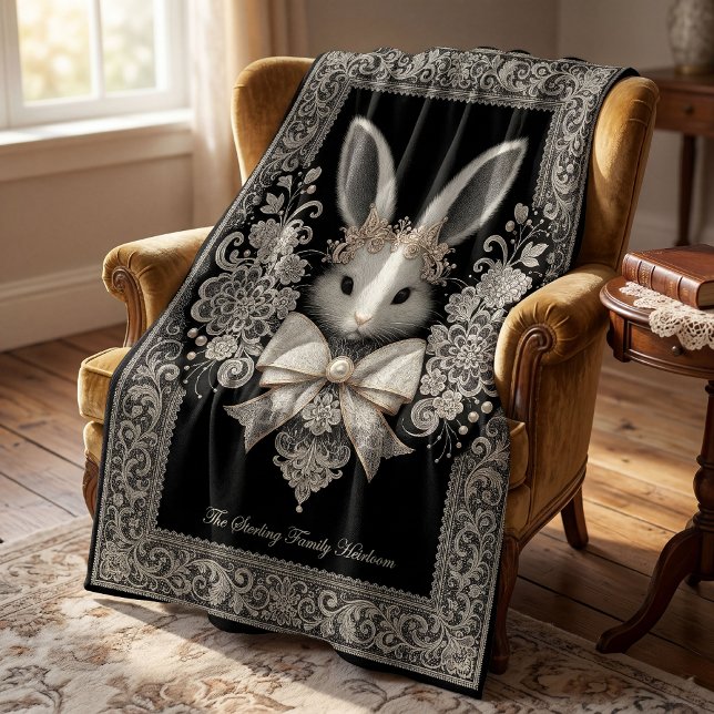Regal Rabbit Heirloom Throw Blanket (Creator Uploaded)