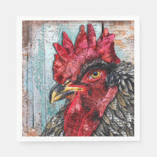 Regal Rooster Napkin
