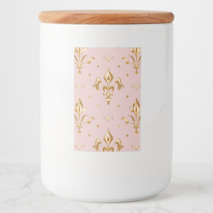 Regal Rose Glass Jar Food Label