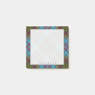 Regal Scottish Clan Anderson Tartan Post-it Notes