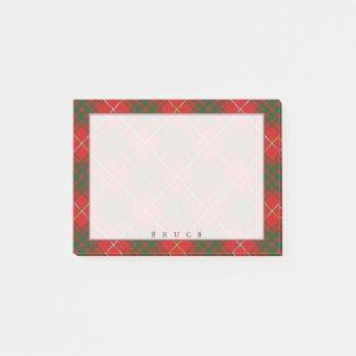 Regal Scottish Clan Bruce Tartan Post-it Notes