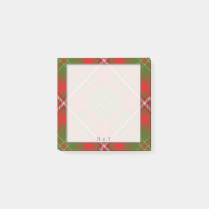 Regal Scottish Clan Hay Tartan Post-it Notes