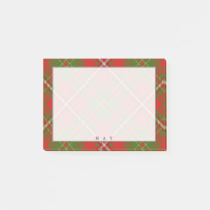 Regal Scottish Clan Hay Tartan Post-it Notes