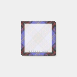 Regal Scottish Clan Rutherford Tartan Post-it Notes