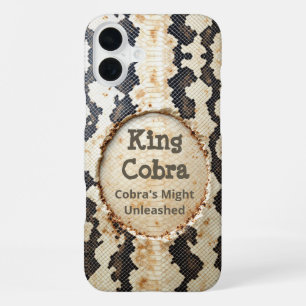 Regal Serpent: King Cobra iPhone 16 Plus Case