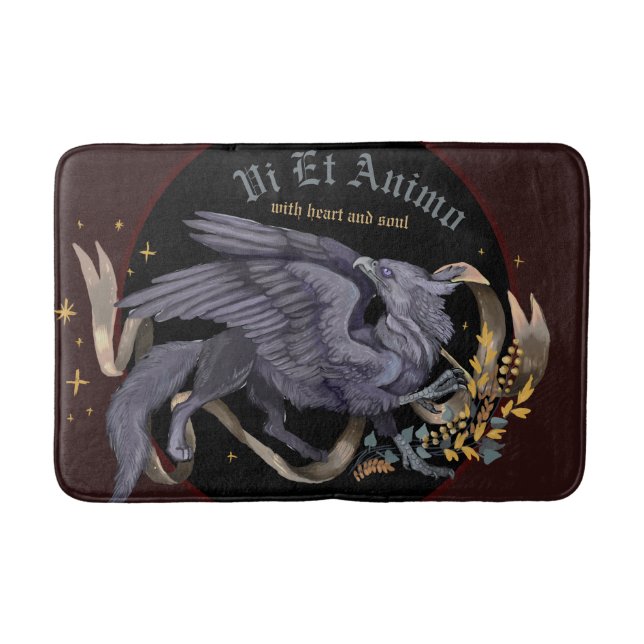 Regal Silver Gryphon  Bath Mat (Front)