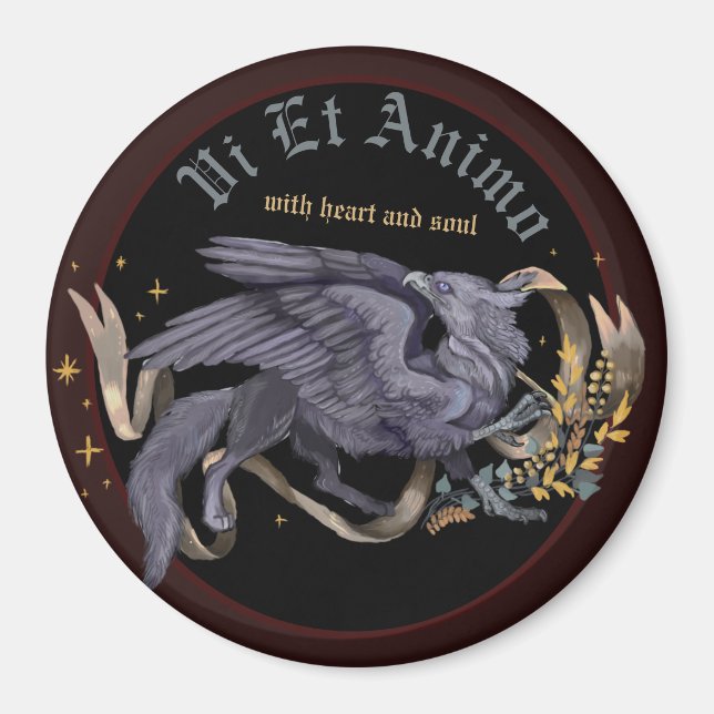 Regal Silver Gryphon   Magnet (Front)