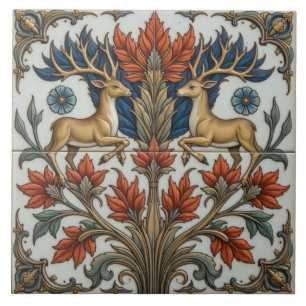 Regal Stags of the Glade Ceramic Tile