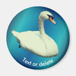 Regal Swan Wildlife Animal Personalized Magnet