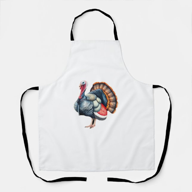 Regal Turkey Display Art Classic T-Shirt Apron (Front)