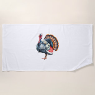 Regal Turkey Display Art Classic T-Shirt Beach Towel