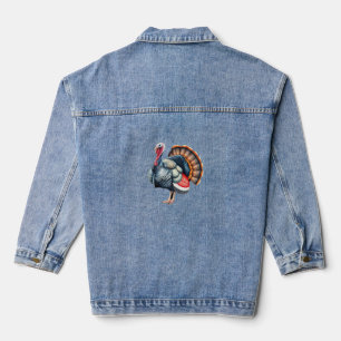 Regal Turkey Display Art Classic T-Shirt Denim Jacket