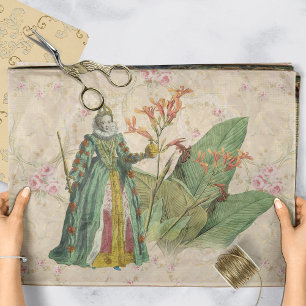 Regal Vintage Floral Decoupage Tissue Paper