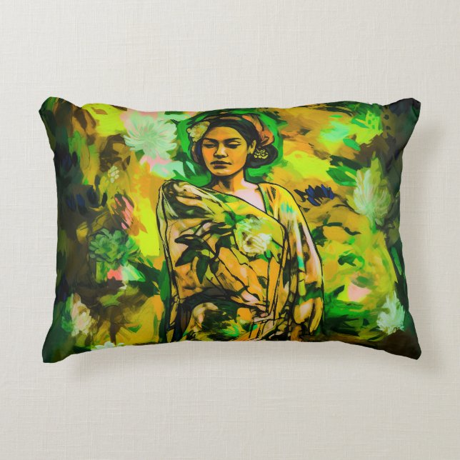 Regal Woman  Decorative Cushion (Front)