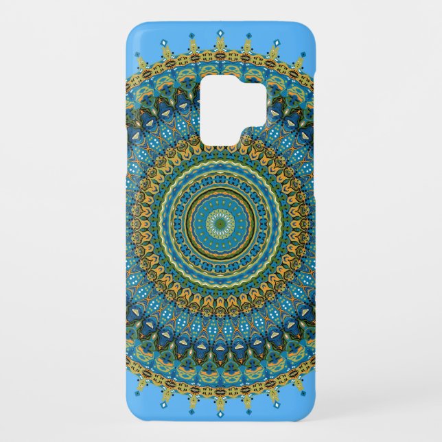 Regalia Aqua Blues Kaleidoscope No. 5 Case-Mate Samsung Galaxy Case (Back)