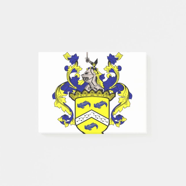 Regan Custom Coat of Arms (O'Regan, Reagan) Post-it Notes (Front)