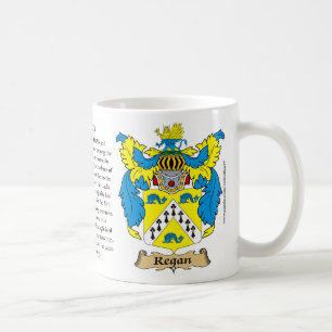 Regan, the Origin, the Meaning and the Crest Mug