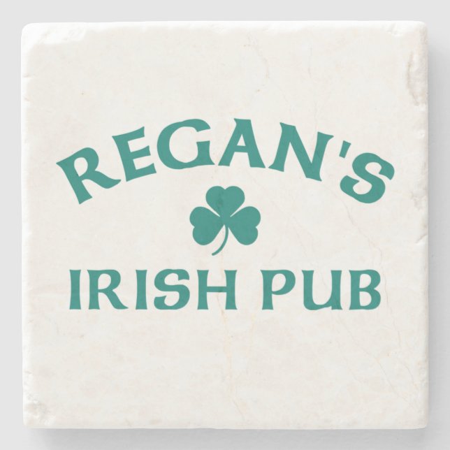 Regan's Irish Pub  Stone Coaster (Front)