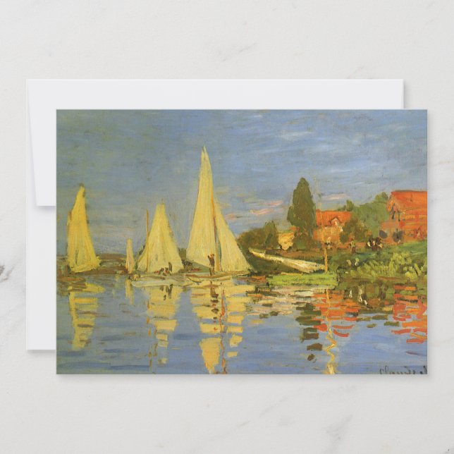Regatta at Argenteuil by Claude Monet (Front)