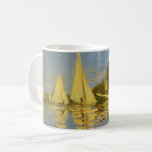 Regatta at Argenteuil by Claude Monet Coffee Mug<br><div class="desc">Regatta at Argenteuil (1872) by Claude Monet is a vintage impressionism fine art nautical painting. You can see the reflection of the sailboats in the lake water. A maritime seascape with a yacht or boat race on a sunny summer season day. About the artist: Claude Monet (1840-1926) was a founder...</div>