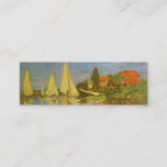 Regatta at Argenteuil by Claude Monet Mini Business Card<br><div class="desc">Regatta at Argenteuil (1872) by Claude Monet is a vintage impressionism fine art nautical painting. You can see the reflection of the sailboats in the lake water. A maritime seascape with a yacht or boat race on a sunny summer season day. About the artist: Claude Monet (1840-1926) was a founder...</div>