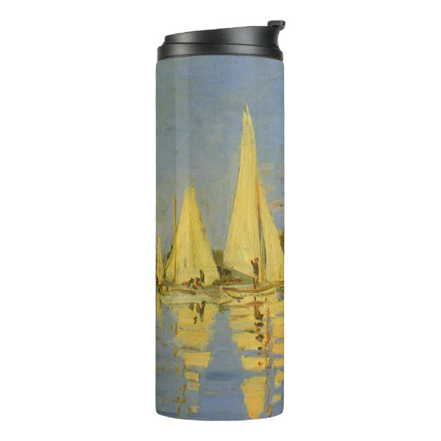 Regatta at Argenteuil by Claude Monet Thermal Tumbler (Rotated Left)