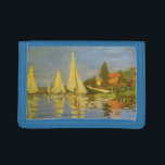 Regatta at Argenteuil by Claude Monet Tri-fold Wallet<br><div class="desc">Regatta at Argenteuil (1872) by Claude Monet is a vintage impressionism fine art nautical painting. You can see the reflection of the sailboats in the lake water. A maritime seascape with a yacht or boat race on a sunny summer season day. About the artist: Claude Monet (1840-1926) was a founder...</div>