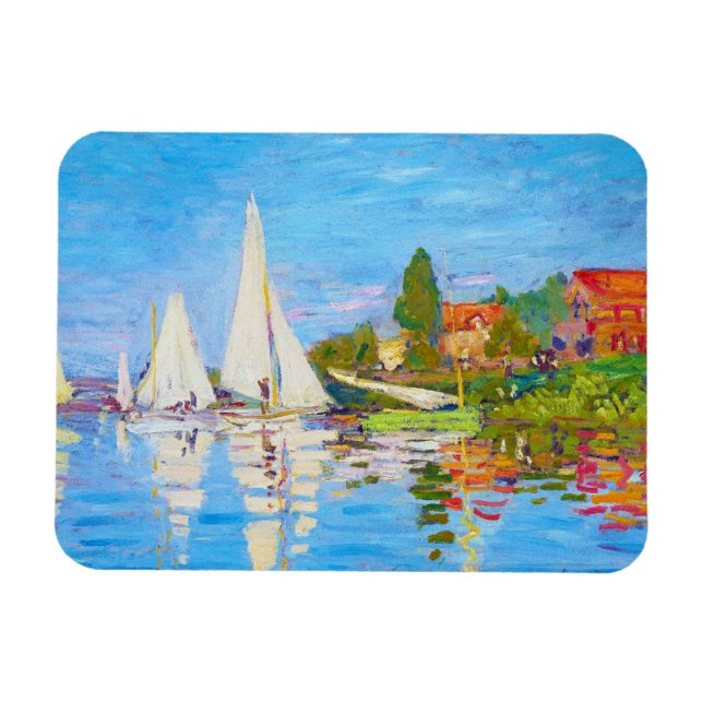 Regatta at Argenteuil Claude Monet Magnet (Horizontal)