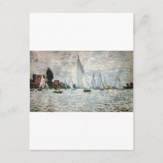 Regatta at Argenteuil, Claude Monet Postcard