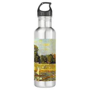 Regatta at Hampton Court Alfred Sisley Poster 710 Ml Water Bottle