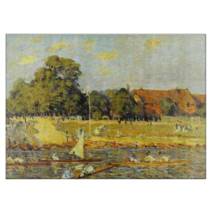 Regatta at Hampton Court Alfred Sisley Poster Cutting Board