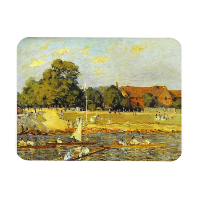 Regatta at Hampton Court Alfred Sisley Poster Magnet (Horizontal)
