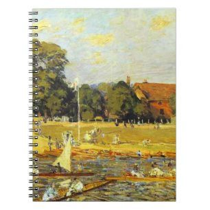 Regatta at Hampton Court Alfred Sisley Poster Notebook