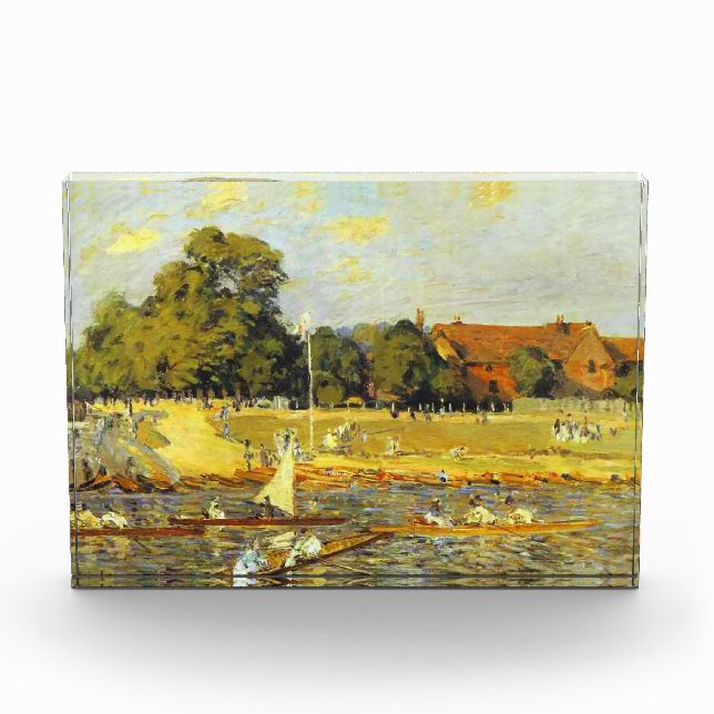 Regatta at Hampton Court Alfred Sisley Poster Photo Block (Front)