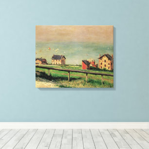 Regatta at Villerville by Gustave Caillebotte Canvas Print
