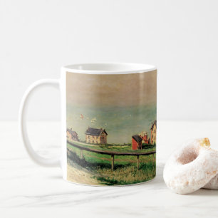 Regatta at Villerville by Gustave Caillebotte Coffee Mug