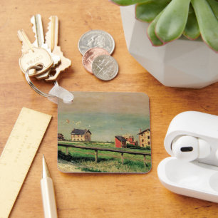 Regatta at Villerville by Gustave Caillebotte Key Ring