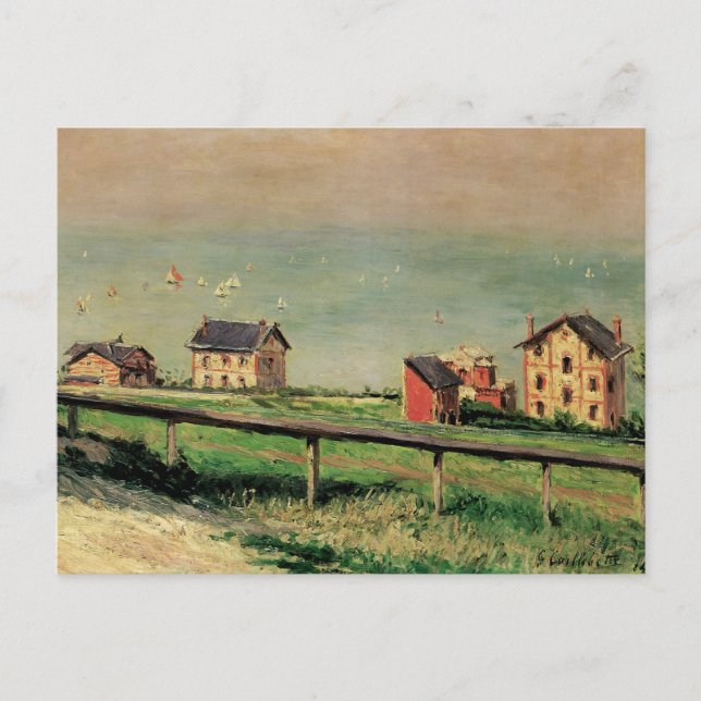 Regatta at Villerville by Gustave Caillebotte Postcard (Front)