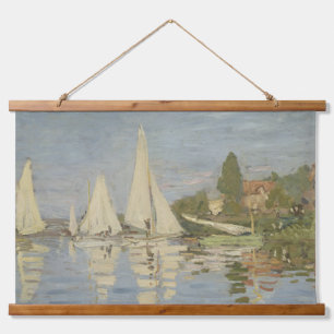 Regattas at Argenteuil, OIl Painting, Claude Monet Hanging Tapestry